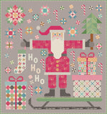 PREORDER The Quilted Santa Quilt Kit using Home Town Holiday 2 by Lori Holt- 80 1/2" X 85 1/2"