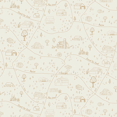 Village Lane from Road to Round Top RRT14602 - Elizabeth Chappell by  Art Gallery Fabrics