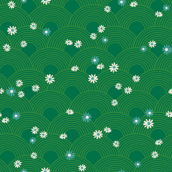 Rise And Shine Meadow Evergreen RS0081 14 by Melody Miller for Ruby Star Society- Moda- 1/2 Yard