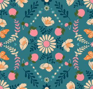 Juicy Poppy Garden Storytime RS0085 13 by Melody Miller  -  Ruby Star Society-Moda- 1/2 Yard