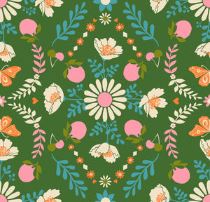 Juicy Poppy Garden Sarah Green RS0085 14 by Melody Miller  -  Ruby Star Society-Moda- 1/2 Yard