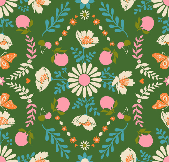 Juicy Poppy Garden Sarah Green RS0085 14 by Melody Miller  -  Ruby Star Society-Moda- 1/2 Yard