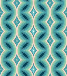 Juicy Rattan Stripe Dark Turquoise RS0087 13 by Melody Miller  -  Ruby Star Society-Moda- 1/2 Yard