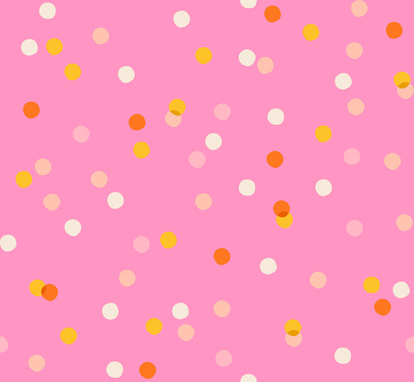Carousel Spritz Dots Flamingo RS0096 12 by Melody Miller for Ruby Star Society - Moda- 1/2 Yard