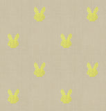 PREORDER Lofi Loom Lapin Woven Bunnies Linen RS1139 11 by Rashida Coleman Hale for Ruby Star Society- Moda - 1/2 Yard
