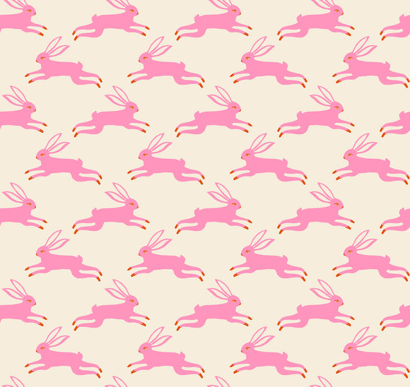 Backyard Bunny Run Flamingo RS2087 11 by Sarah Watts for Ruby Star Society- Moda- 1/2 yard