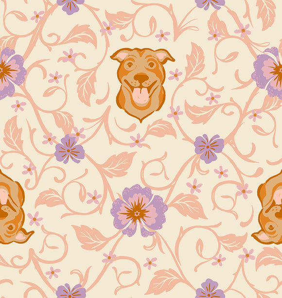 Dog Park Pitbull Shell RS2095 11 by Sarah Watts for Ruby Star Society- Moda- 1/2 yard