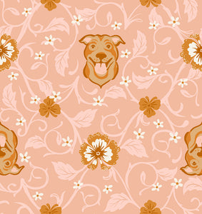 Dog Park Pitbull  Dahlia RS2095 13 by Sarah Watts for Ruby Star Society- Moda- 1/2 yard