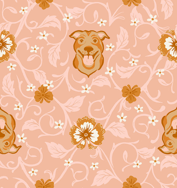 Dog Park Pitbull  Dahlia RS2095 13 by Sarah Watts for Ruby Star Society- Moda- 1/2 yard