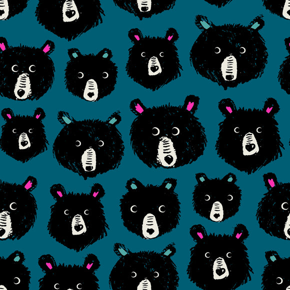 Teddy And The Bears Thunder RS2102 14 by Sarah Watts for Ruby Star Society- Moda- 1/2 yard