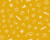 Teddy And The Bears Groupie Doodles Goldenrod RS2104 14G by Sarah Watts for Ruby Star Society- Moda- 1/2 yard