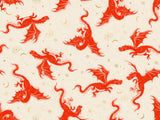 Fireglow Etched Dragons Metallic Dark Ruby RS2131 11M by Sarah Watts for Ruby Star Society-Moda- 1/2 Yard