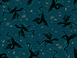 PREORDER Fireglow Etched Dragons Metallic Galaxy RS2131 14M by Sarah Watts for Ruby Star Society-Moda- 1/2 Yard