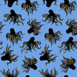 PREORDER Ink Shop Mystery Food Lindley Blue RS2144 20M by Sarah Watts for Ruby Star Society-Moda- 1/2 Yard