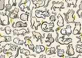PREORDER Oops All Cats - Schmitties- Pistachio RS2149 12 by Sarah Watts for Ruby Star Society-Moda - 1/2 Yard