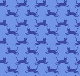 PREORDER Oops All Cats - Kitty Run - Lindley Blue RS2150 18 by Sarah Watts for Ruby Star Society-Moda - 1/2 Yard