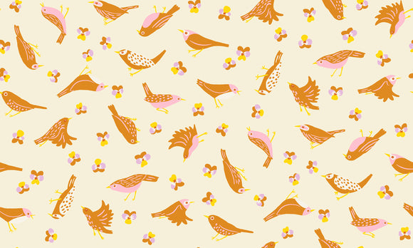 Bird Is The Word Migration Natural RS3076 11 by Ruby Star Society - Moda - Half Yard