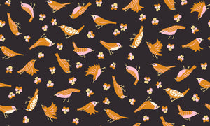 Bird Is The Word Migration Soft Black RS3076 17 by Ruby Star Society - Moda - Half Yard