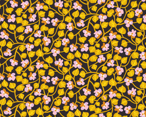 Bird Is The Word Pansy Soft Black RS3079 16 by Ruby Star Society - Moda - Half Yard