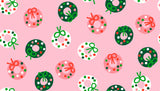 PREORDER Merry Happy- Bough Down Melody Pink RS3099 13 by Kimberly Kight for Ruby Star Society- Moda- 1/2 Yard