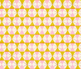 PREORDER Merry Happy- Happy Hexie Metallic Golden Hour RS3102 11M by Kimberly Kight for Ruby Star Society- Moda- 1/2 Yard