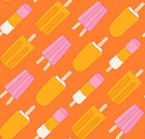 PREORDER Sugar Cone 2 Ice Pops Orange RS3110 13 by Kimberly Kight for Ruby Star Society- Moda 1/2 Yard