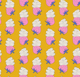 PREORDER Sugar Cone 2 Strawberry Whip Goldenrod RS3112 14 by Kimberly Kight for Ruby Star Society- Moda 1/2 Yard