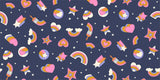 PREORDER Sticker Book -Rainbow Stickers- Bluebell RS3121 17 by Kimberly Kight- Ruby Star-Moda - 1/2 Yard