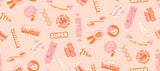 PREORDER Sticker Book -Reward Stickers-Pale Peach RS3122 12 by Kimberly Kight- Ruby Star-Moda - 1/2 Yard