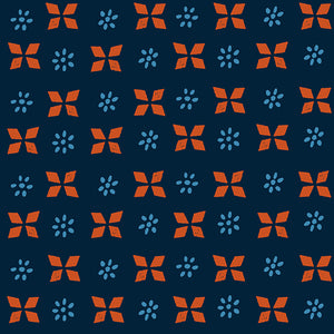 Sugar Maple Block Print Navy RS4092 19 By Alexie Abegg for Moda- 1/2 yard