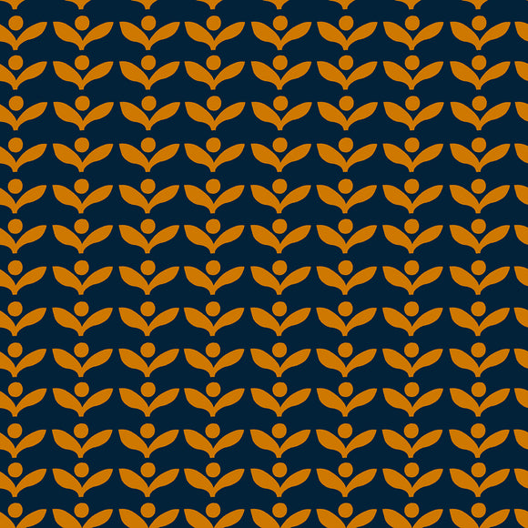 Sugar Maple Bud Navy RS4093 14 By Alexia Abegg for Moda- 1/2 yard