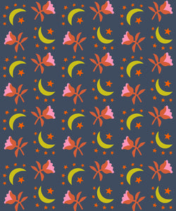 PREORDER Catnap Moonflower Smoke RS4133 15 by Alexia Abegg for Ruby Star Society-Moda- 1/2 Yard