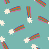 Mystic Fable Shooting Star Cottage Blue RS4148 13 by Alexia Abegg for Ruby Star Society- 1/2 Yard