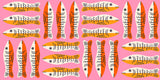 PREORDER 1- 800 Calico Little Sardines Lucky Pink RS4168 11 by Alexia Abegg for Ruby Star Society - 1/2 Yard