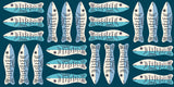 PREORDER 1- 800 Calico Little Sardines Galaxy RS4168 15 by Alexia Abegg for Ruby Star Society - 1/2 Yard