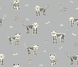PREORDER Boo Valley - My Pet Skeleton- Steel RS4194 14 by Alexia Abegg for Ruby Star Society- Moda - 1/2 Yard