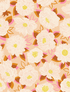 Favorite Flowers Blooming Floral Creme Brulee RS5143 12 By  Ruby Star Society- Moda- 1/2 yard