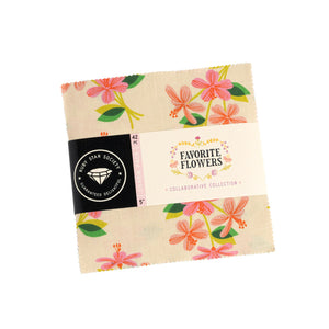 Favorite Flowers Charm Pack RS5143PP By  Ruby Star Society- Moda-