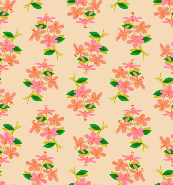 Favorite Flowers Nosegay Vintage Paper RS5144 12 By  Ruby Star Society- Moda- 1/2 yard