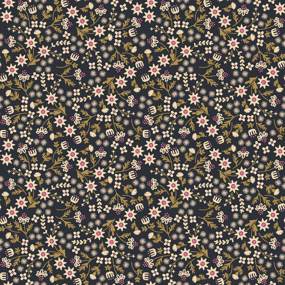 Favorite Flowers Inflorescence Soft Black RS5146 15 By  Ruby Star Society- Moda- 1/2 yard