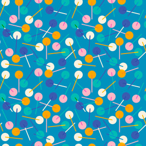 Eye Candy Lollies Cerulean RS5157 16 by Ruby Star Society - Moda - 1/2 Yard