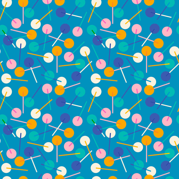 Eye Candy Lollies Cerulean RS5157 16 by Ruby Star Society - Moda - 1/2 Yard