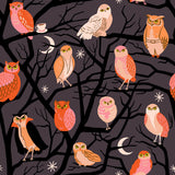PREORDER Freaky Familiars Owls Eggplant RS5190 13  by Ruby Star Society- Moda - 1/2 Yard