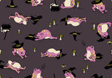 PREORDER Freaky Familiars Frogmiliars Eggplant RS5192 15 by Ruby Star Society- Moda - 1/2 Yard