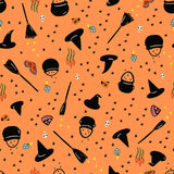 PREORDER Freaky Familiars Witchy Woman Pumpkin RS5195 12  by Ruby Star Society- Moda - 1/2 Yard