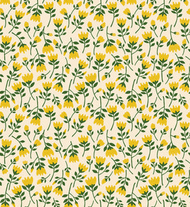 Verbena Roses Goldenrod RS6037 12 by Jen Hewett  -  Ruby Star Society-Moda- 1/2 Yard