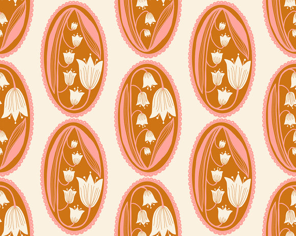 Endpaper Lily of the Cameo Natural RS6042 11 by Jen Hewett  -  Ruby Star Society-Moda- 1/2 Yard