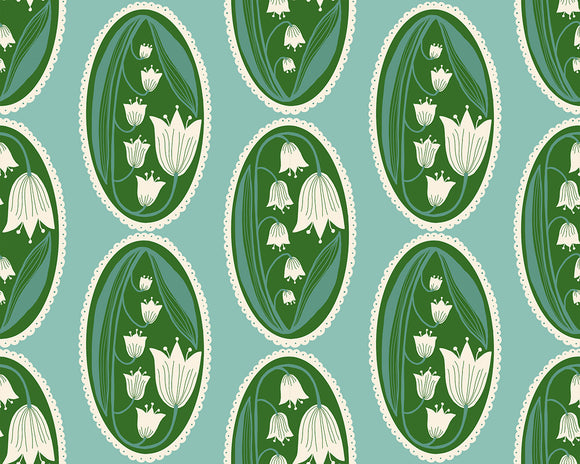 Endpaper Lily of the Cameo Water RS6042 14 by Jen Hewett  -  Ruby Star Society-Moda- 1/2 Yard