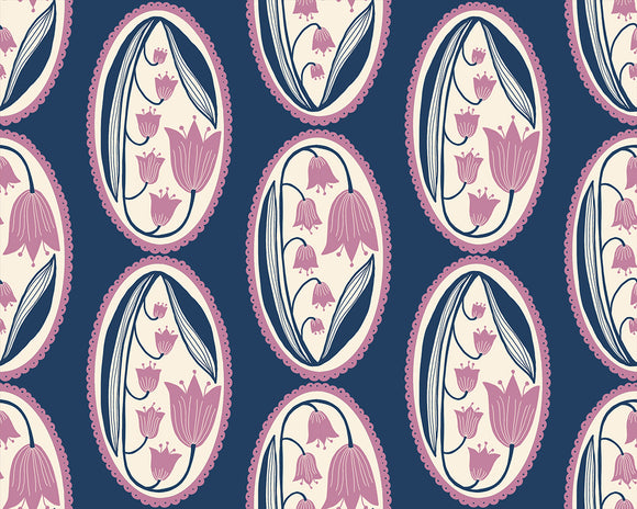 Endpaper Lily of the Cameo Bluebell RS6042 16 by Jen Hewett  -  Ruby Star Society-Moda- 1/2 Yard