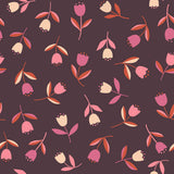 PREORDER Corsage Tiny Tulips Eggplant RS6060 13 by Jen Hewett for Ruby Star Society- Moda- 1/2 Yard